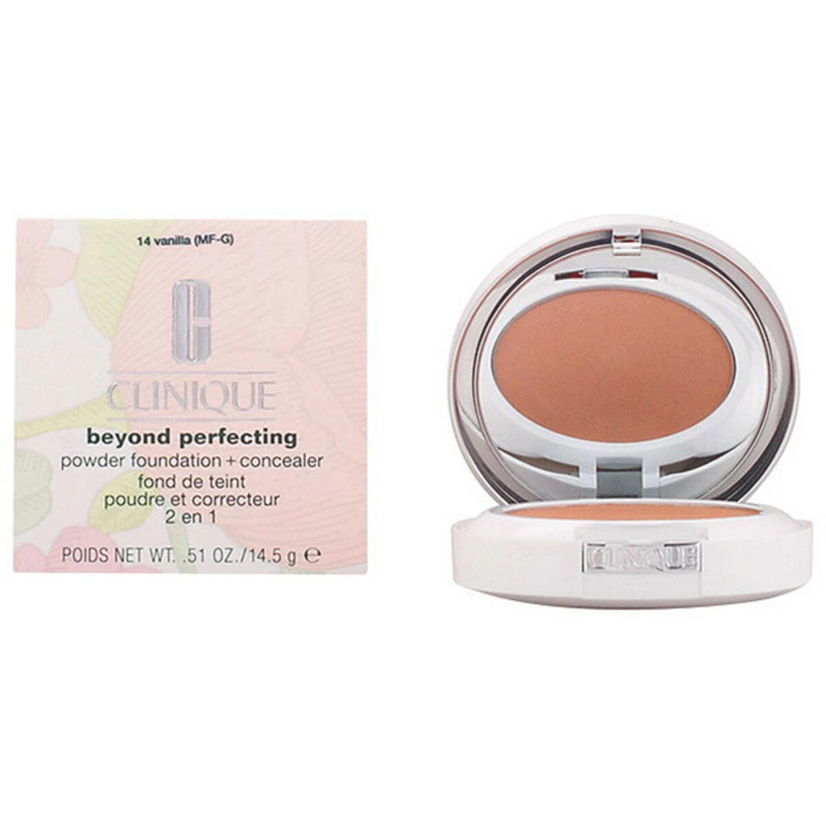 Clinique Beyond Perfecting Powder Foundation + Maskuoklis, 14,5 g