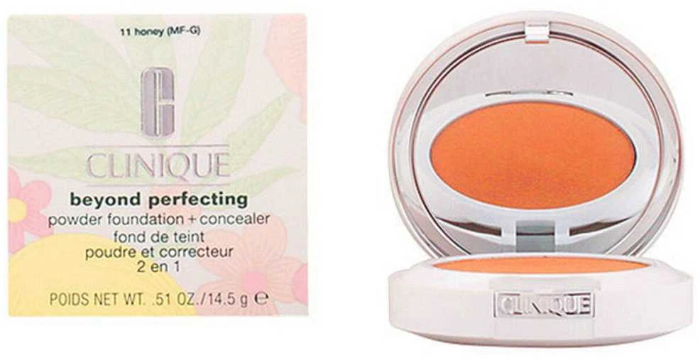 „Clinique Beyond Perfecting Powder Foundation“ pudros pagrindas + kaukė #09 Neutral (MF-N), 14.5 g