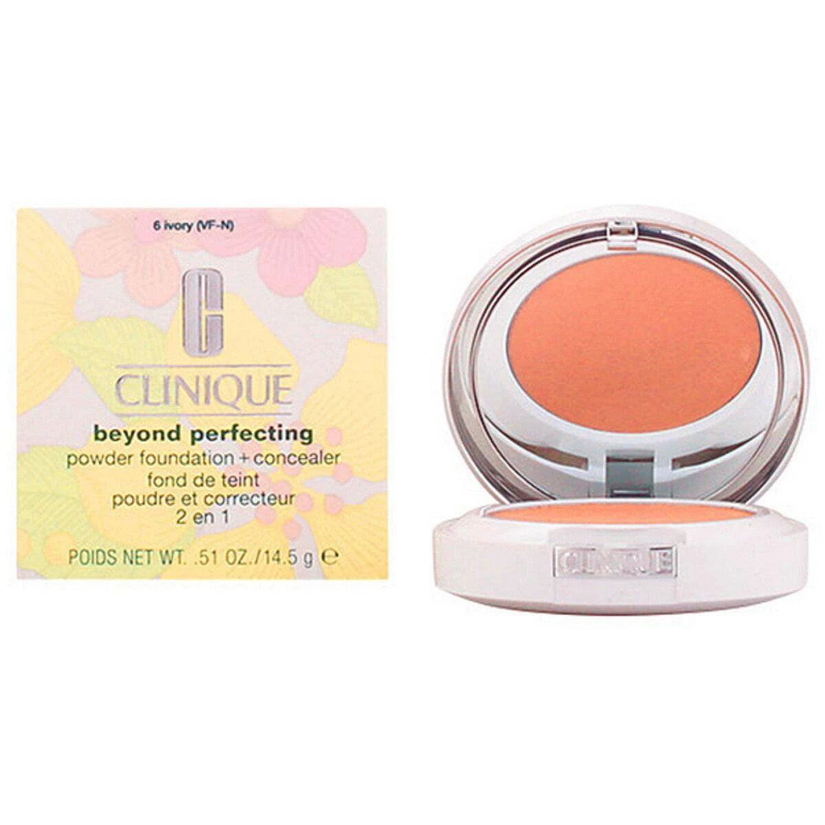 Clinique Beyond Perfecting Powder Foundation + Maskuoklis, 14,5 g
