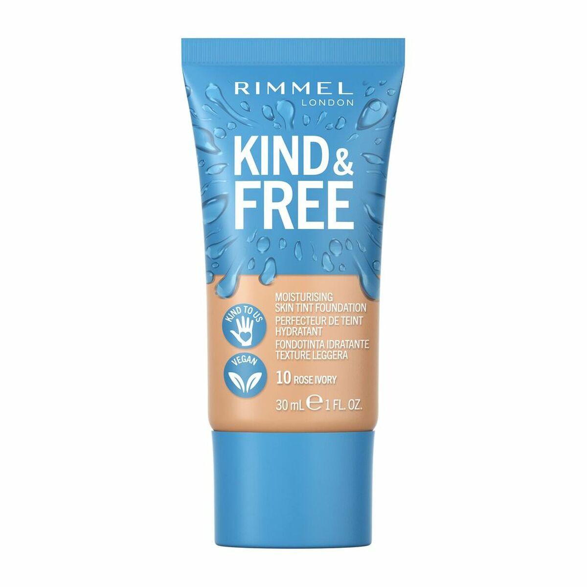 Rimmel London Kind and Free Skin Tint makiažo pagrindas 10-Rose Ivory