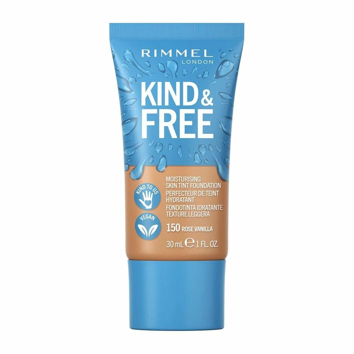 "Rimmel London" Kind and Free makiažo pagrindas 150-Rose Vanilla