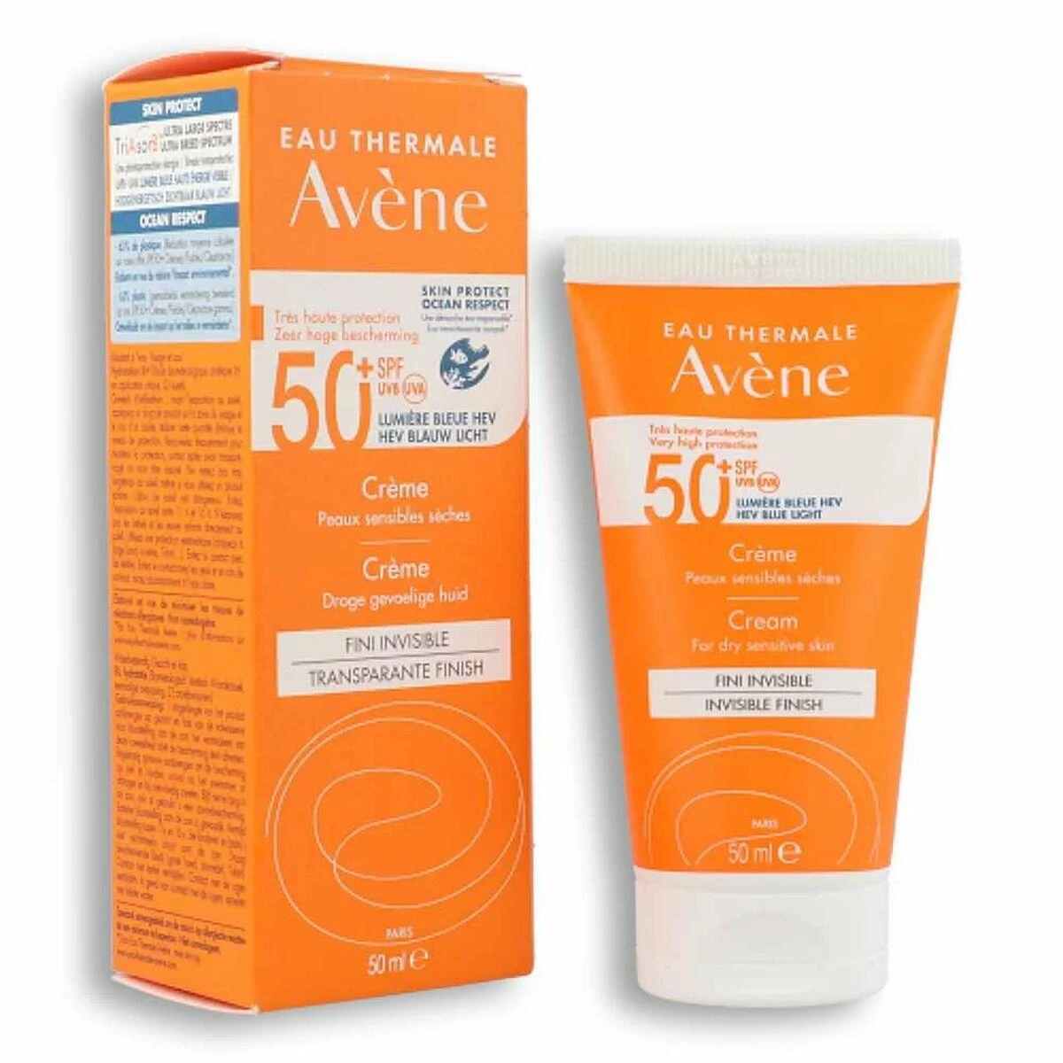 "Avéne" veido kremas SPF50+ sausai jautriai odai 50ml