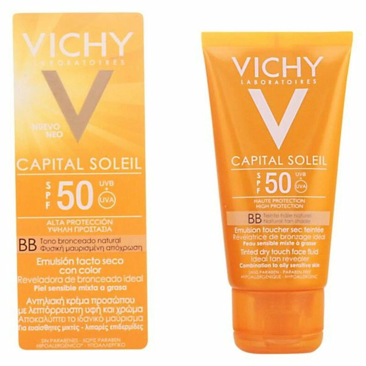 Vichy Ideal Soleil BB Spf50 Natural Tan Shade BB kremas saugantis nuo saulės 50ml