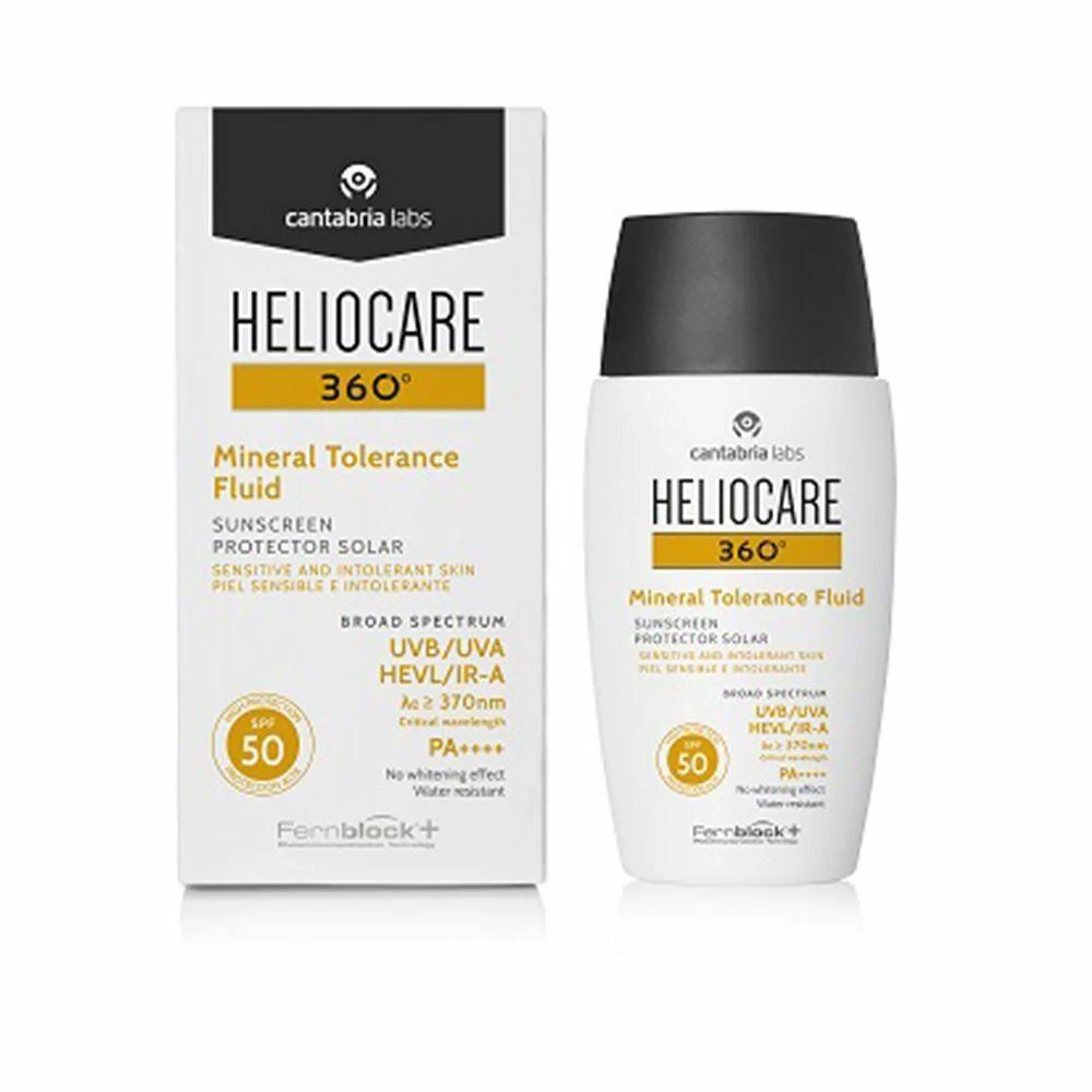 Apsauginis fluidas nuo saulės, Heliocare 360º Mineral Tolerance Fluid Spf50, 50ml