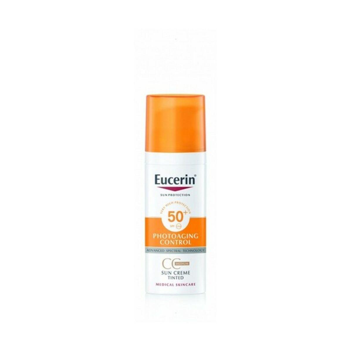 Apsauginis kremas nuo saulės Eucerin Sun Photoaging Control Tinted SPF 50+ Medium, 50 ml