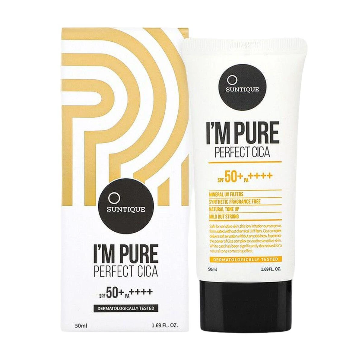 Kremas nuo saulės Suntique I'm Pure Perfect Cica Spf50 50ml