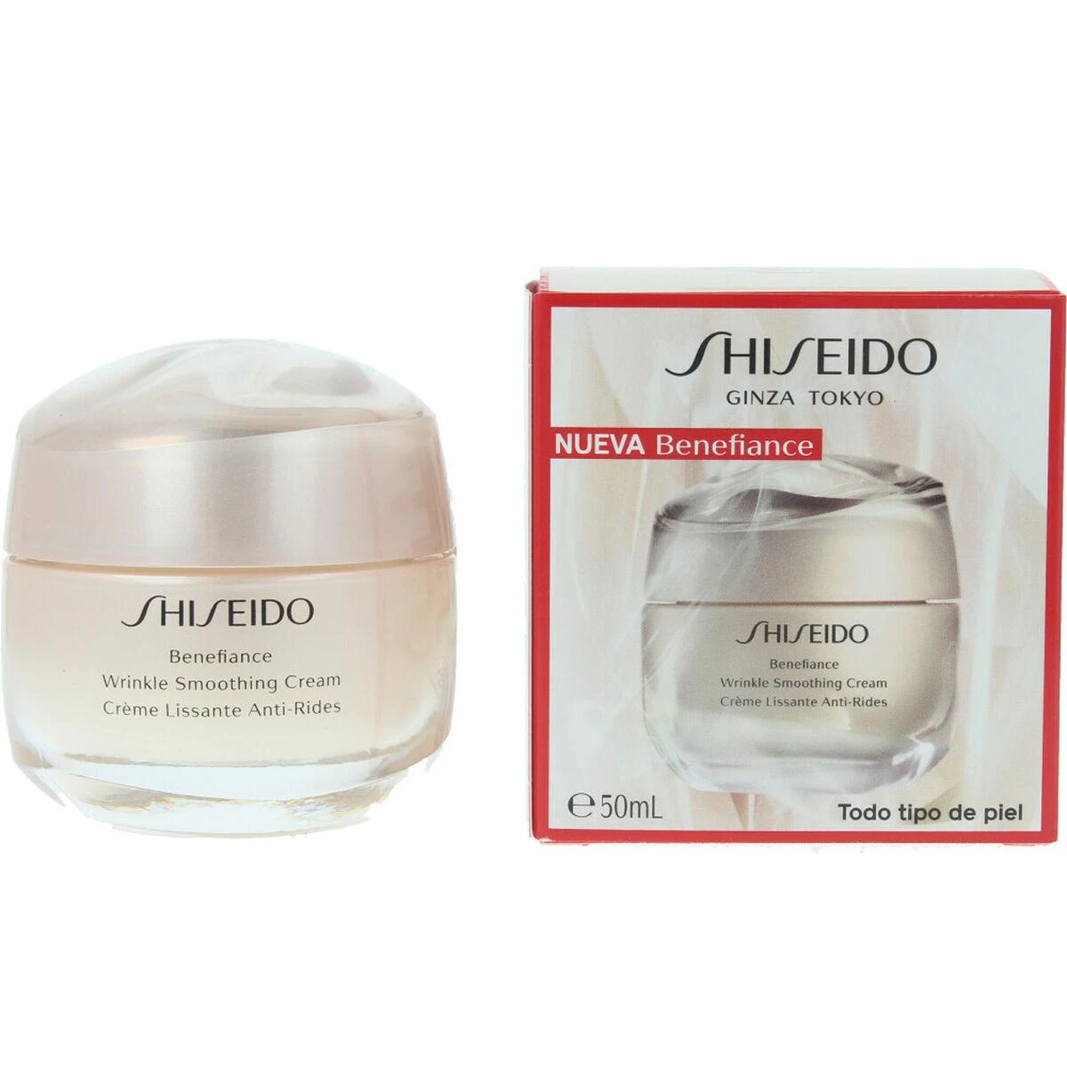 Shiseido Benefiance Wrinkle Smoothing Cream veido kremas nuo raukšlių, 50 ml