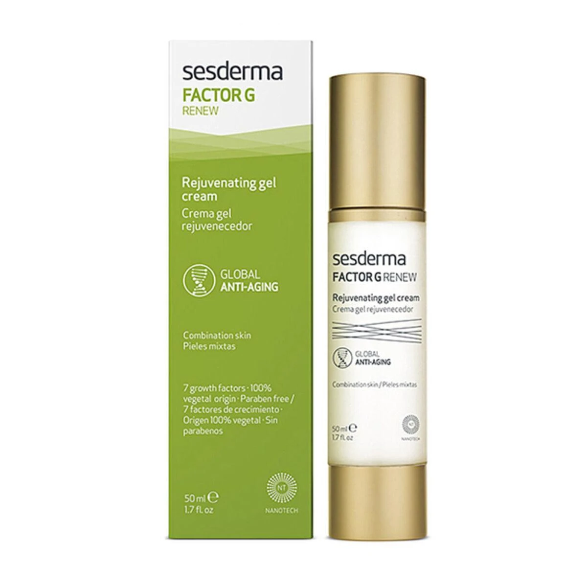 Sesderma Factor G Rejuvenating Gel Kreminis atkuriamasis gelinis kremas, 50 ml