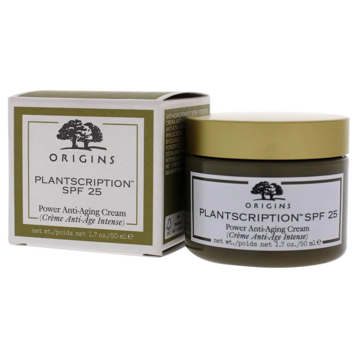 Origins Plantscription Power Anti-Aging Kreminis SPF 25 senėjimą lėtinantis kremas, 50 ml