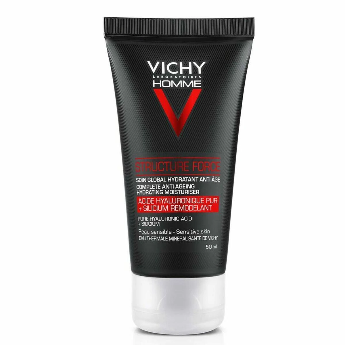 Veido kremas vyrams Vichy Homme Structure Force Anti-Aging Hydrating Sensitive Skin 50ml