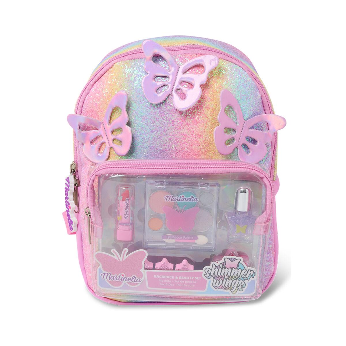 Martinelia Shimmer Wings Bagpack And Beauty Set vaikiškos kosmetikos rinkinys kuprinėje