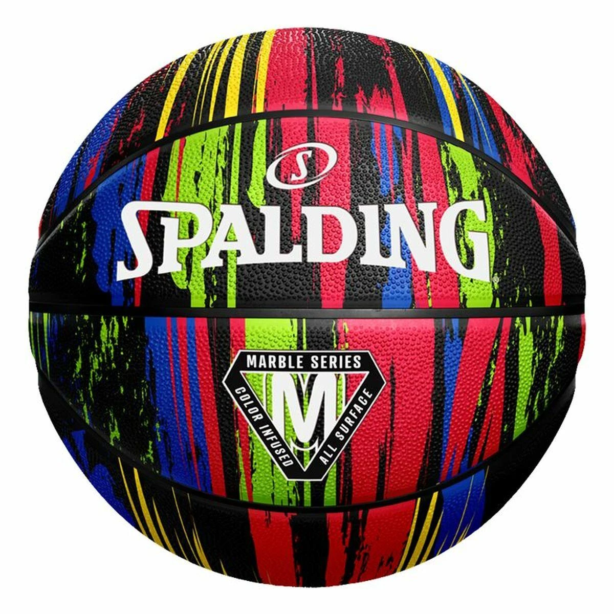 KREPŠINIO KAMUOLYS SPALDING MARBLE SERIES RAINBOW (7 DYDIS)