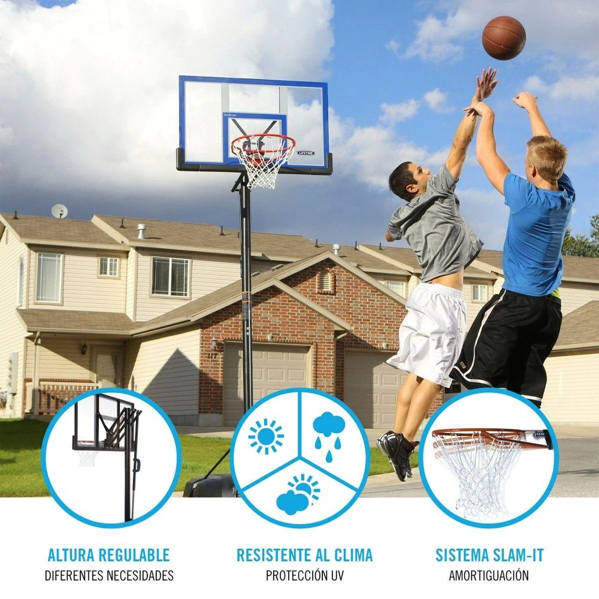 Lifetime krepšinio stovas Front Court, Speed Shift 48"