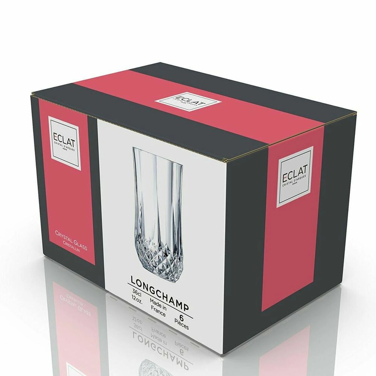 Arc Aukštų stiklinių rinkinys Eclat LONGCHAMP 360 ml, 6vnt.