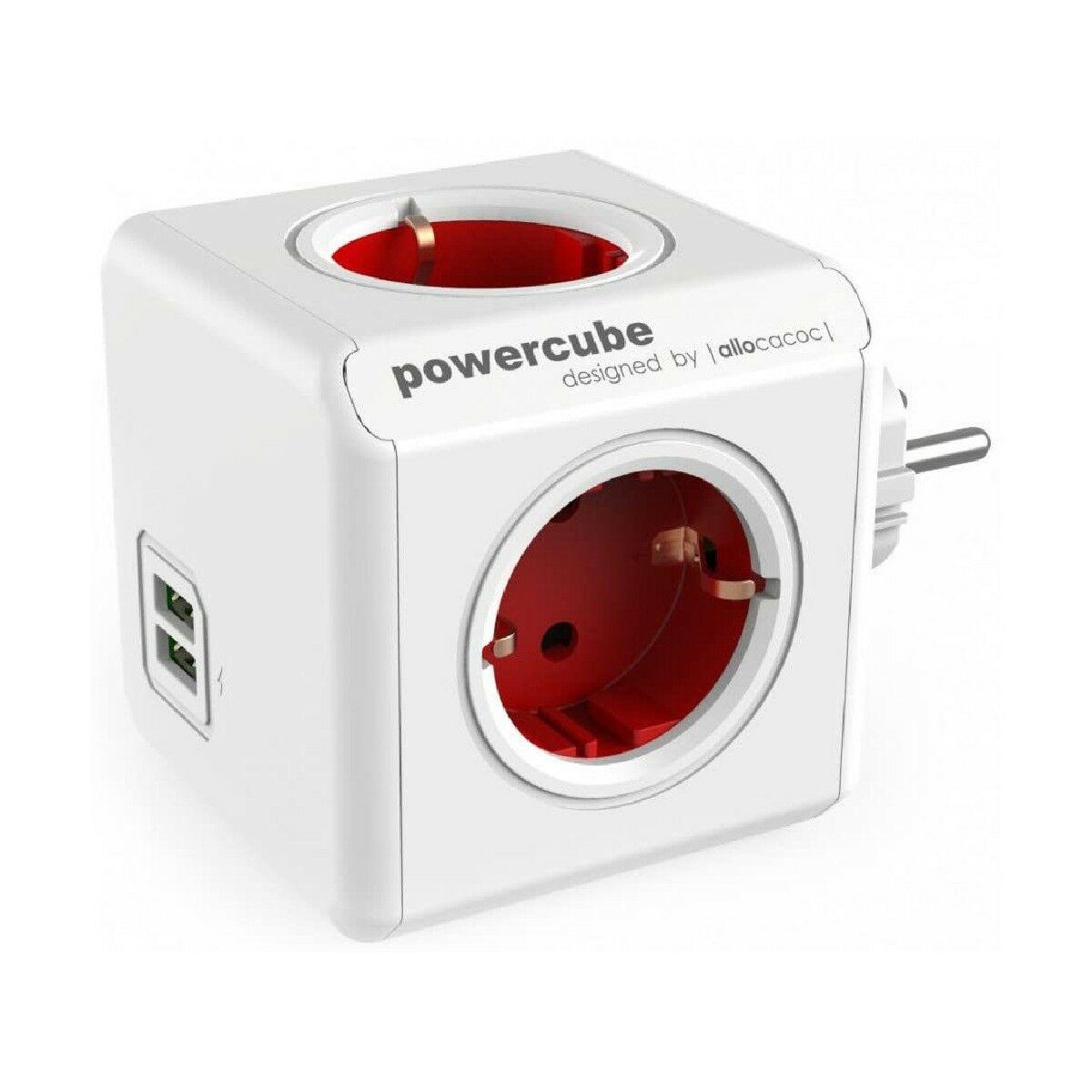 Allocacoc "PowerCube Original USB" Raudona