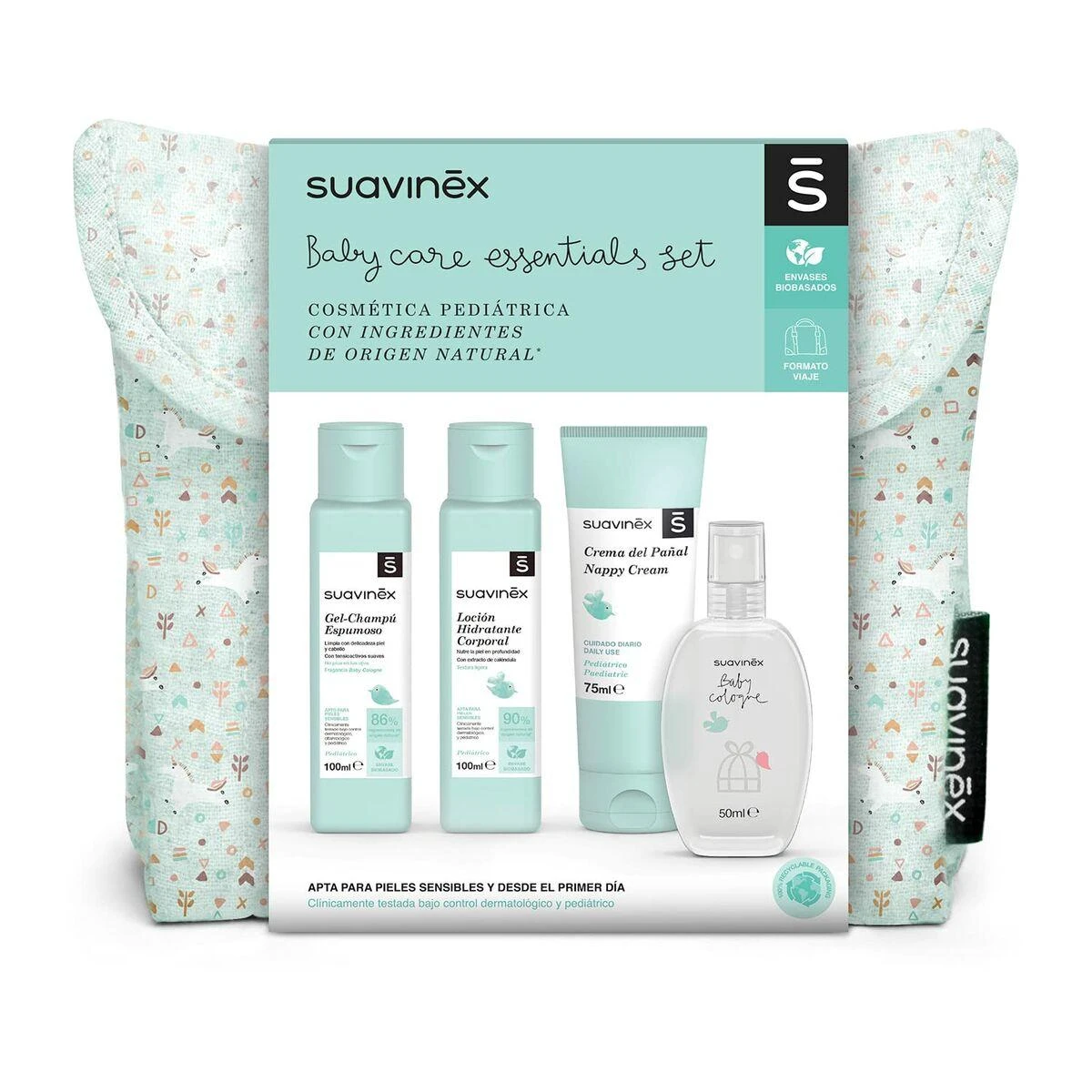 Suavinex "Baby Care Essential" tualeto reikmenų maišelis mėlynas 1vnt