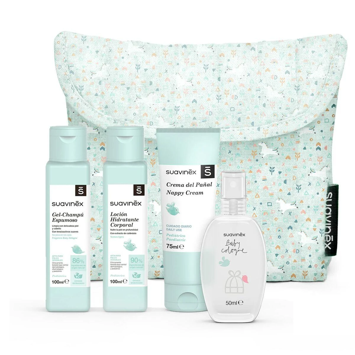 Suavinex "Baby Care Essential" tualeto reikmenų maišelis mėlynas 1vnt