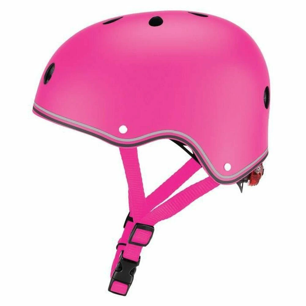 GLOBBER šalmas Primo Lights, XS/S (48-53cm), rožinis