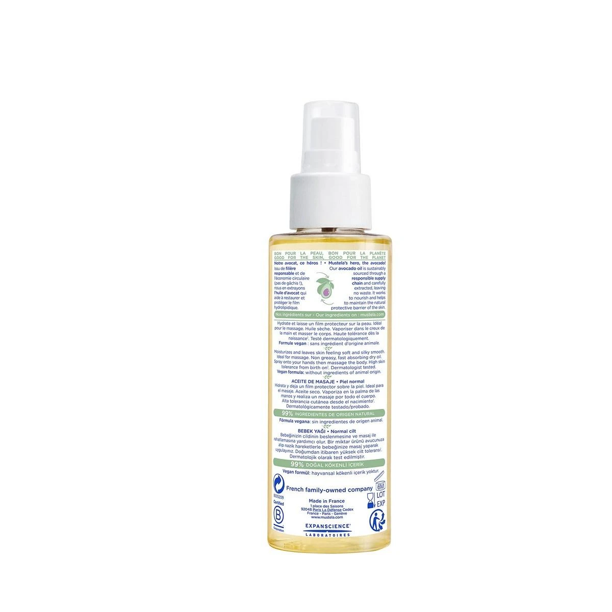 "Mustela kūdikių aliejus" 100ml