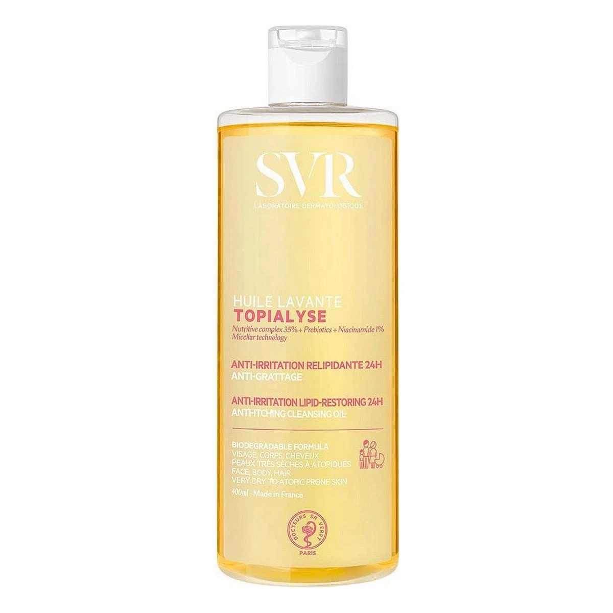 SVR Topialyse Anti-Iching Valomasis Aliejus, 400 ml