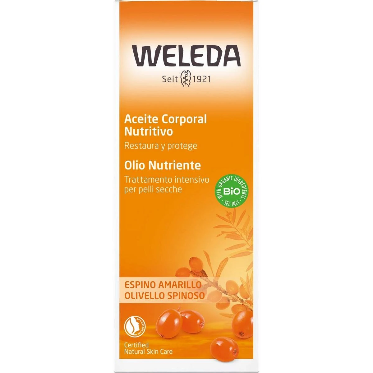 Weleda Cos ACEITE ESPINO AMARILLO aliejus 100 ml