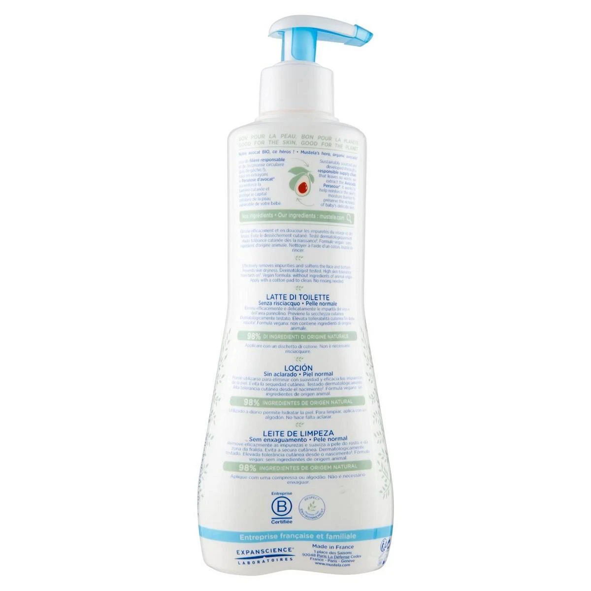 "Mustela" valomasis losjonas 500ml