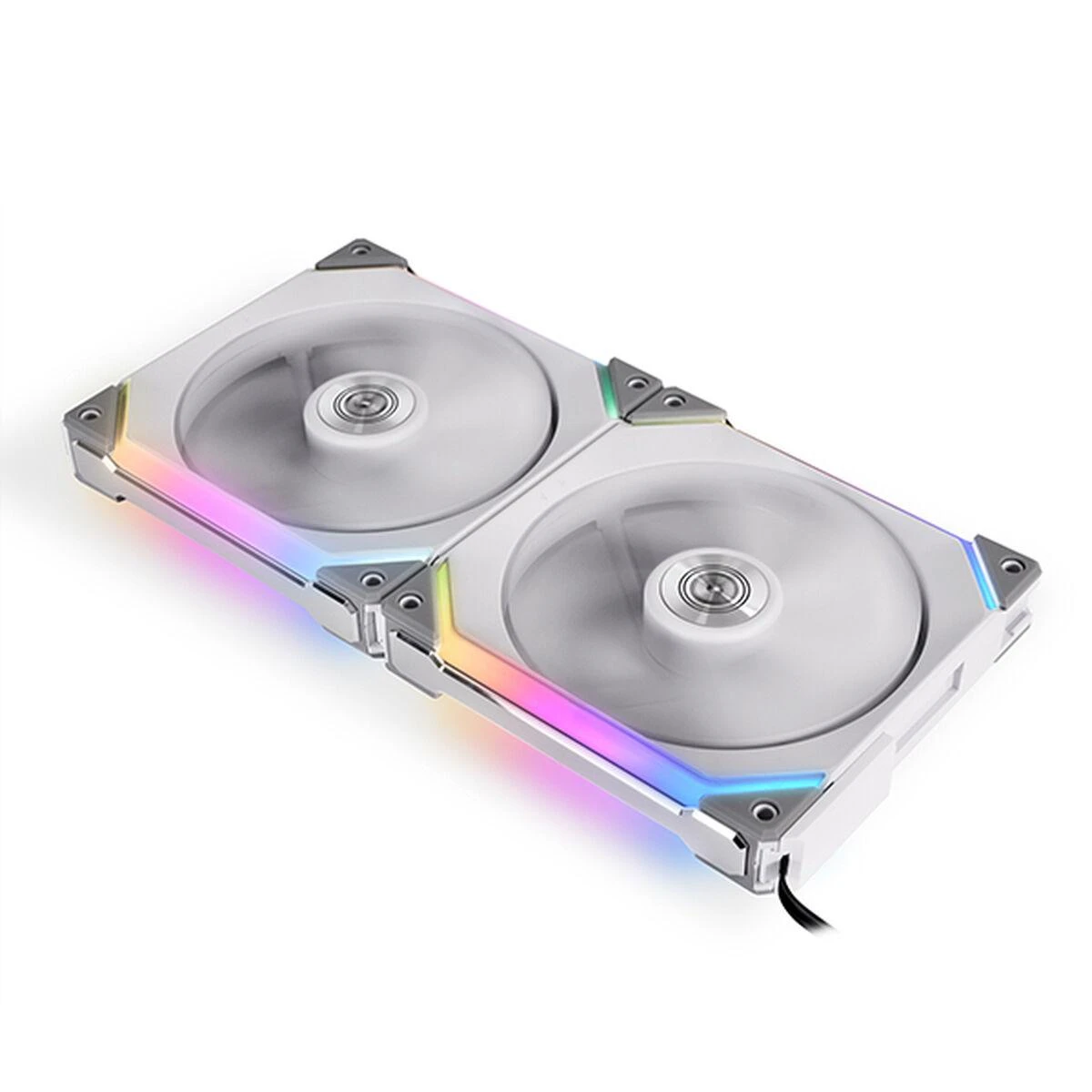 Lian Li UNI FAN SL140 ARGB PWM ventiliatorius, 2 pak. + valdiklis - 140mm, balta