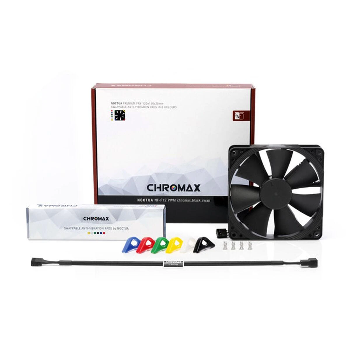 Aušintuv. Noctua NF-F12 PWM chromax.blac