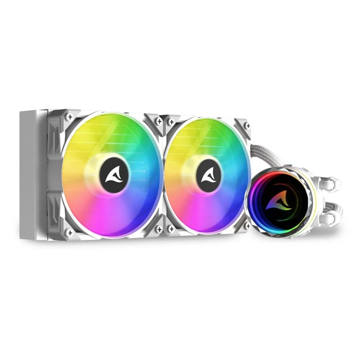 Sharkoon S80 RGB 240mm aušintuvas su šviečiančiais ventiliatoriais
