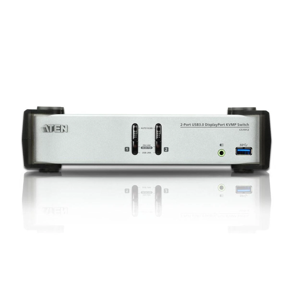Aten CS1912 2 prievadų USB 3.0 DisplayPort KVMP™ jungiklis (Kabeliai pridedami) | Aten | 2 prievadų USB 3.0 DisplayPort KVMP jungiklis (pridedami kabeliai) | CS1912