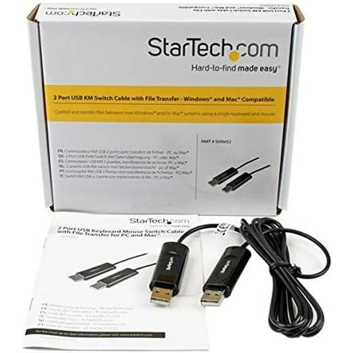 StarTech.com SVKMS2 KVM jungiklis Juoda
