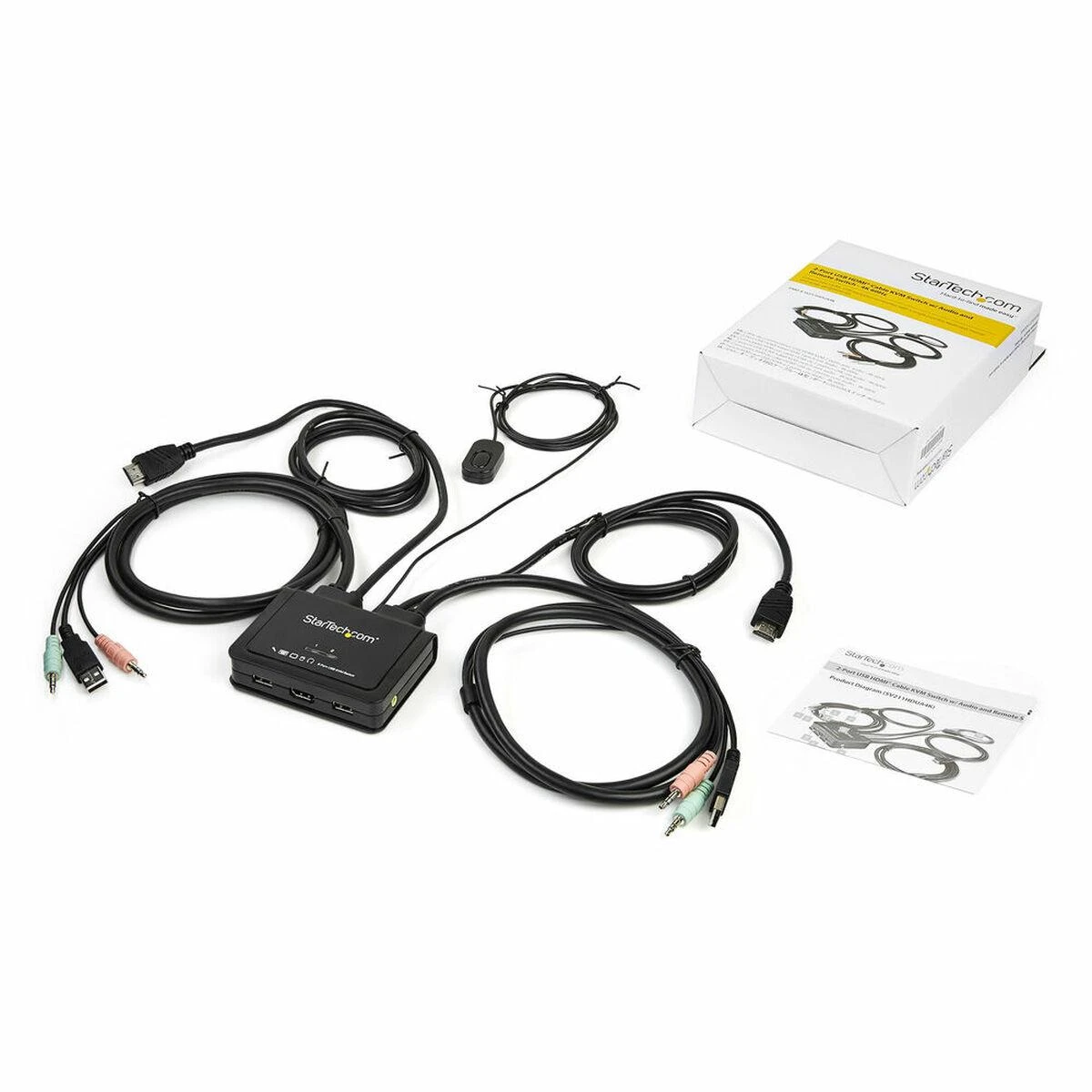 StarTech 2 PORT HDMI KVM SWITCH - 4K60/USB 4K 60HZ - OS INDEPENDENT