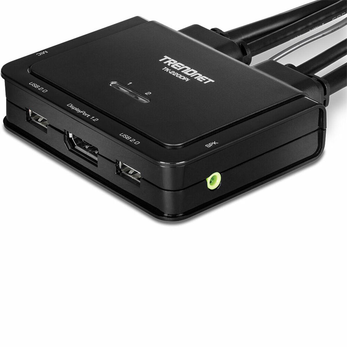Switch TRENDnet TK-220DPi 2-porty 4K DisplayPort Juodas (S55008955)