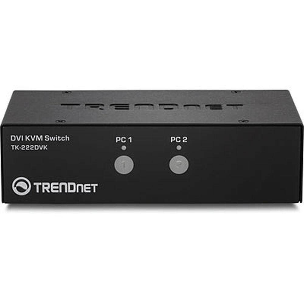 TRENDnet KVM 2 prievadų DVI jungiklių rinkinys – TK-222DVK