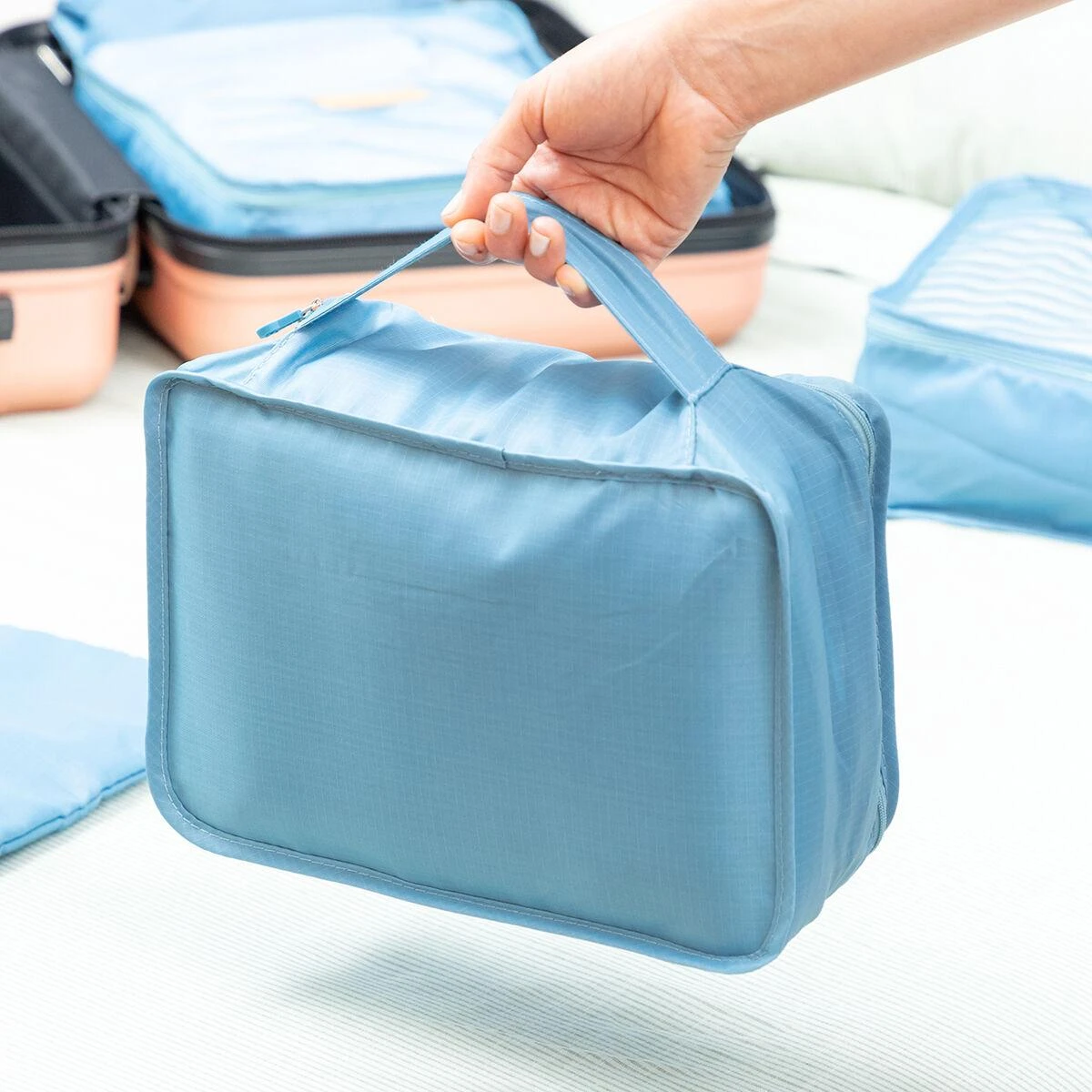 Kelioninis Lagaminų krepšių dėklas Luggan InnovaGoods 6 Dalys