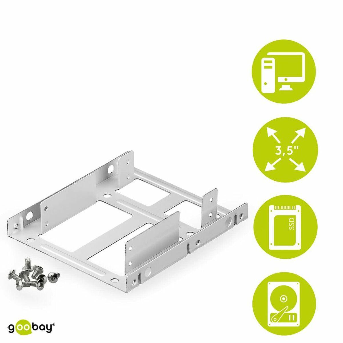 Wentronic Goobay Adapteris HDD / SSD ramka 2,5 -> 3,5 sidabrinė (95875)