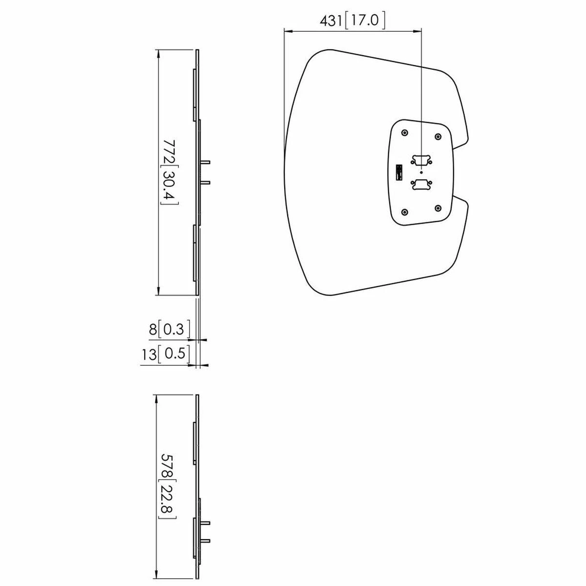 Laikiklis Vogels PFF 7020 FLOOR PLATE LARGE - 73201875
