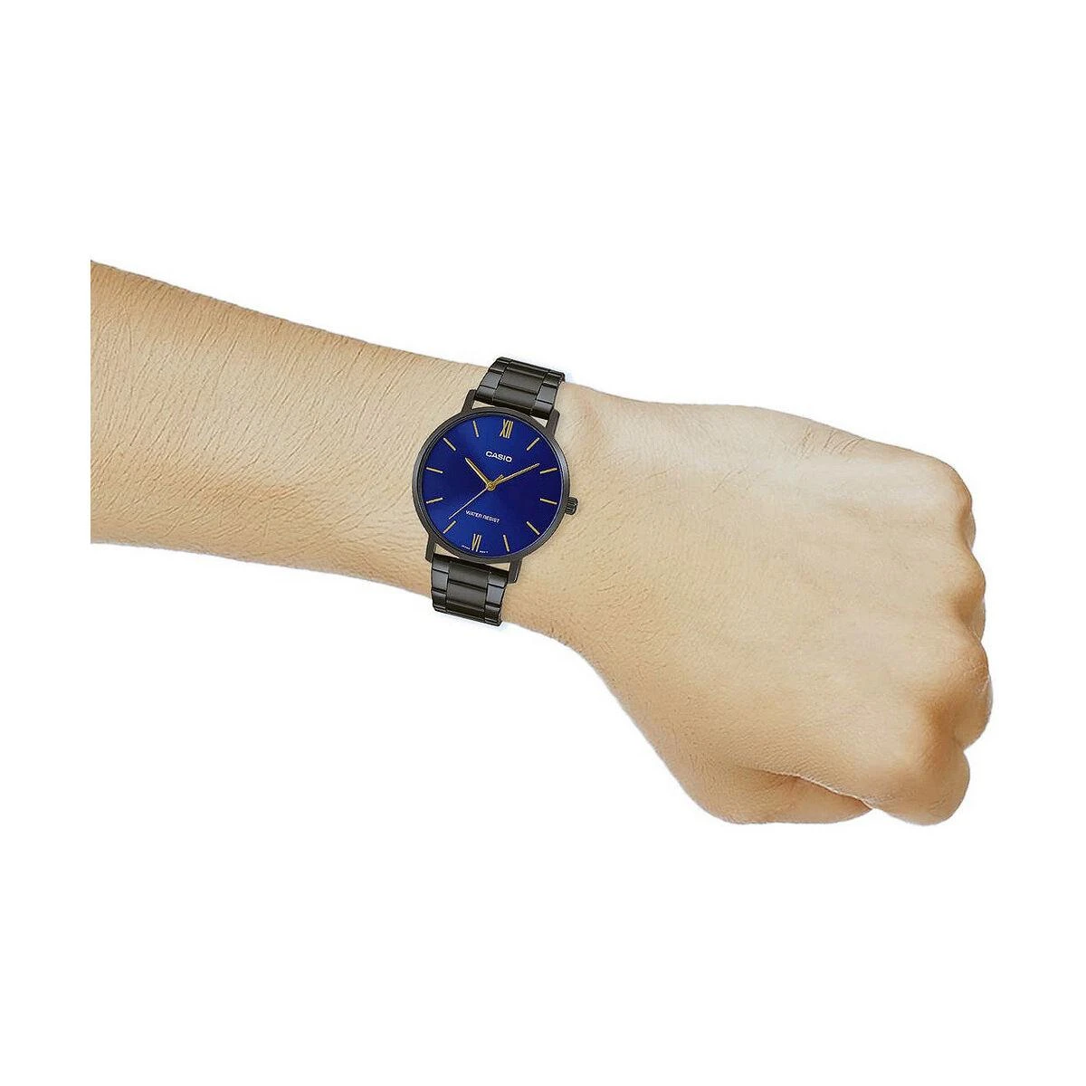 Casio Vyriškas laikrodis MTP-VT01B-2B + DĖŽUTĖ