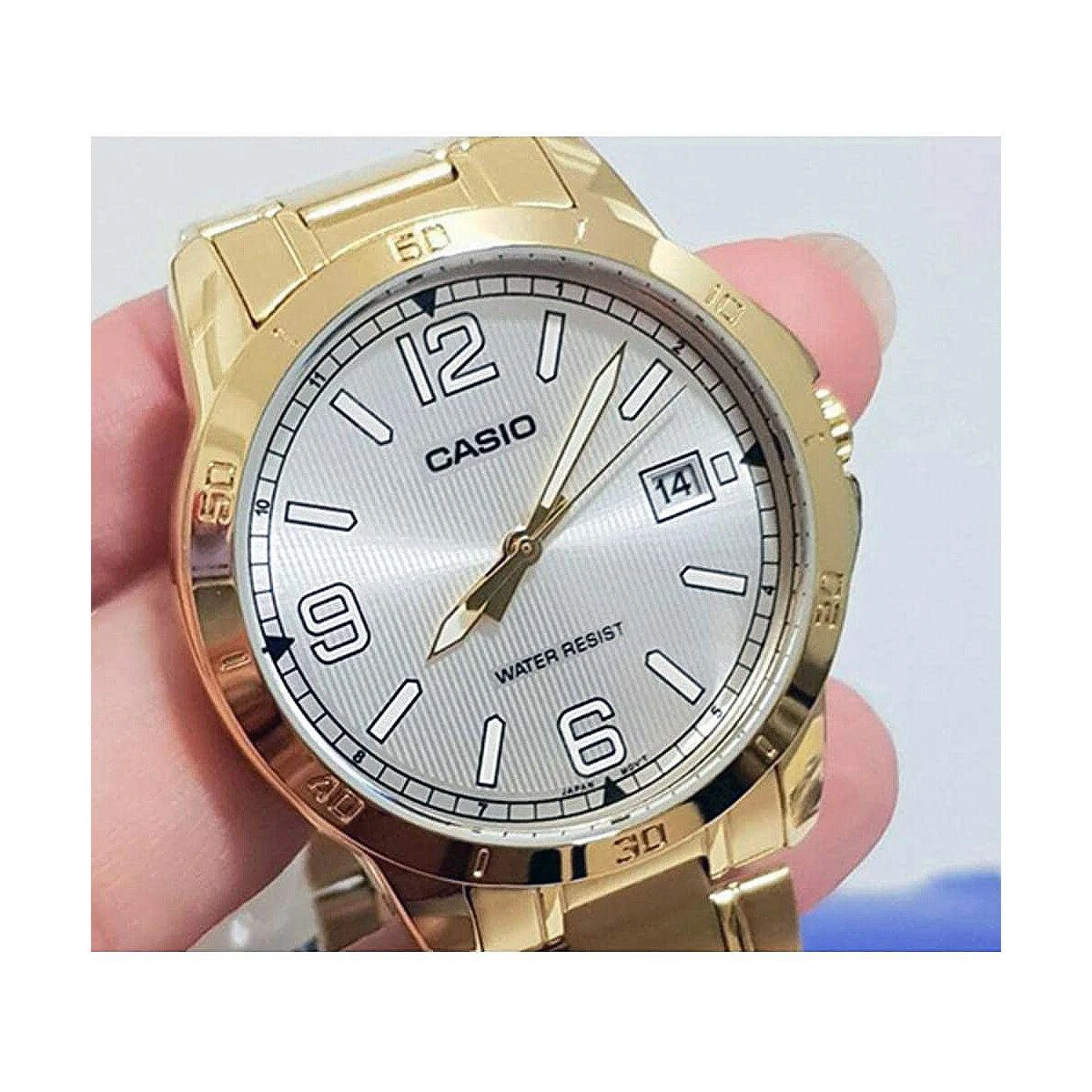 Casio moteriškas laikrodis LTP-V004G-7B2 (zd642b) + dėžutė