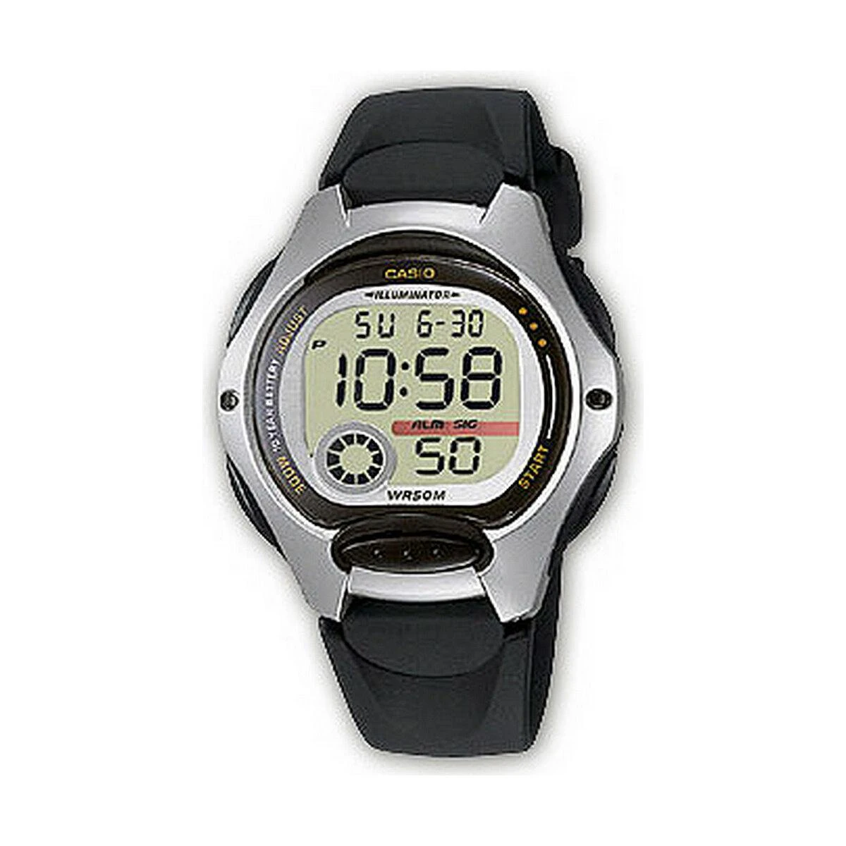 Casio LW-200-1AVEF rankinis laikrodis Elektroninis Lizdinė Juoda, Sidabras