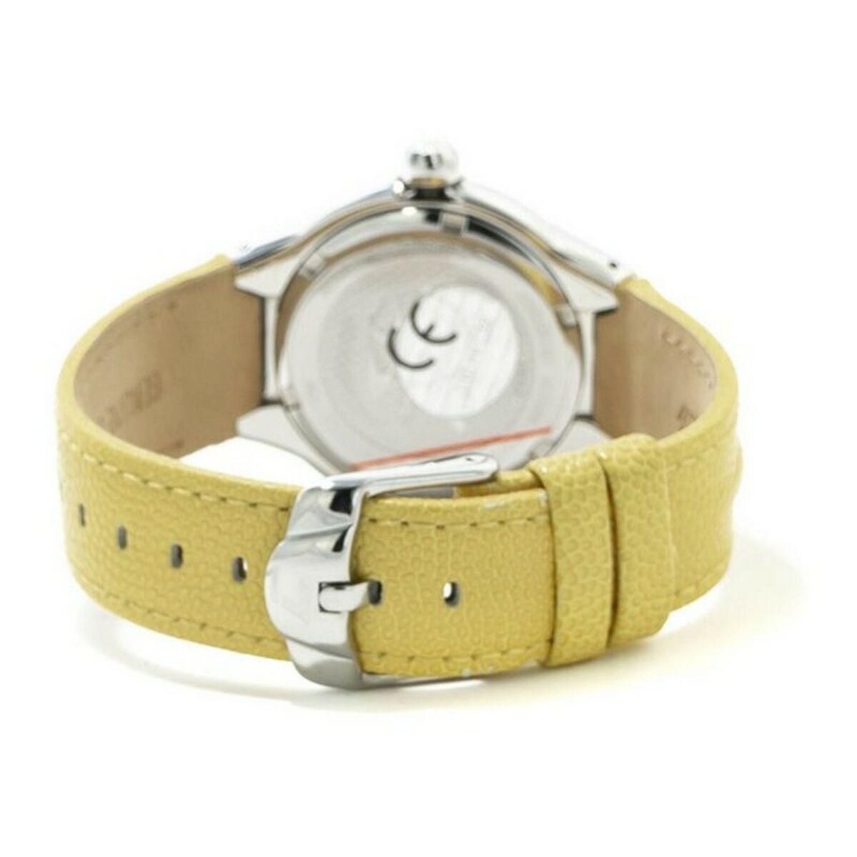 Laikrodis CHRONOTECH CT7980L-05S. Kwarcowy, Kolor geltona. Kobieta.