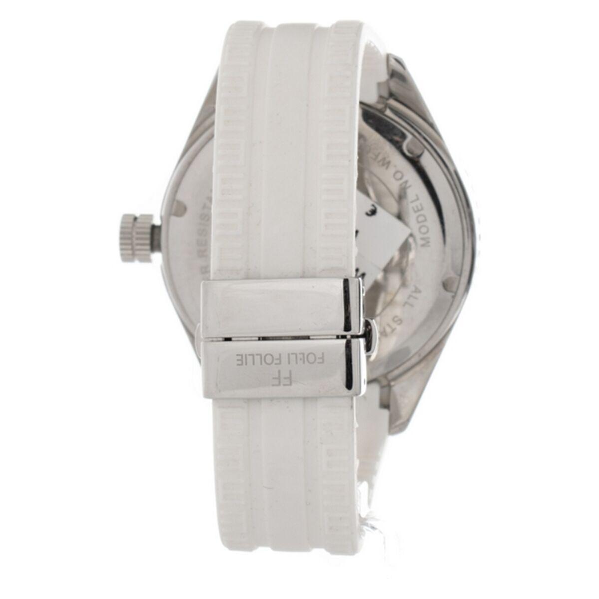 Laikrodis FOLLI FOLLIE WF0T027ZDP. Kwarcowy, Kolor balta. Kobieta.