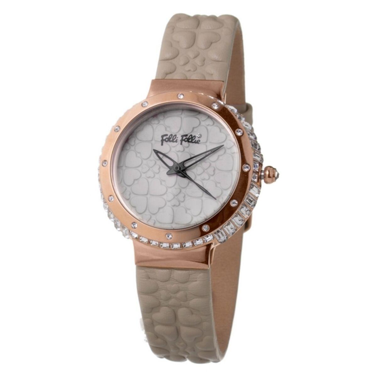 Laikrodis FOLLI FOLLIE WF13B032SPI. Kwarcowy, Kolor geltona. Kobieta.