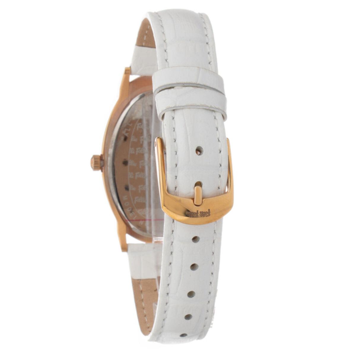 Laikrodis FOLLI FOLLIE WF2B012STWA. Kwarcowy, Kolor balta. Kobieta.