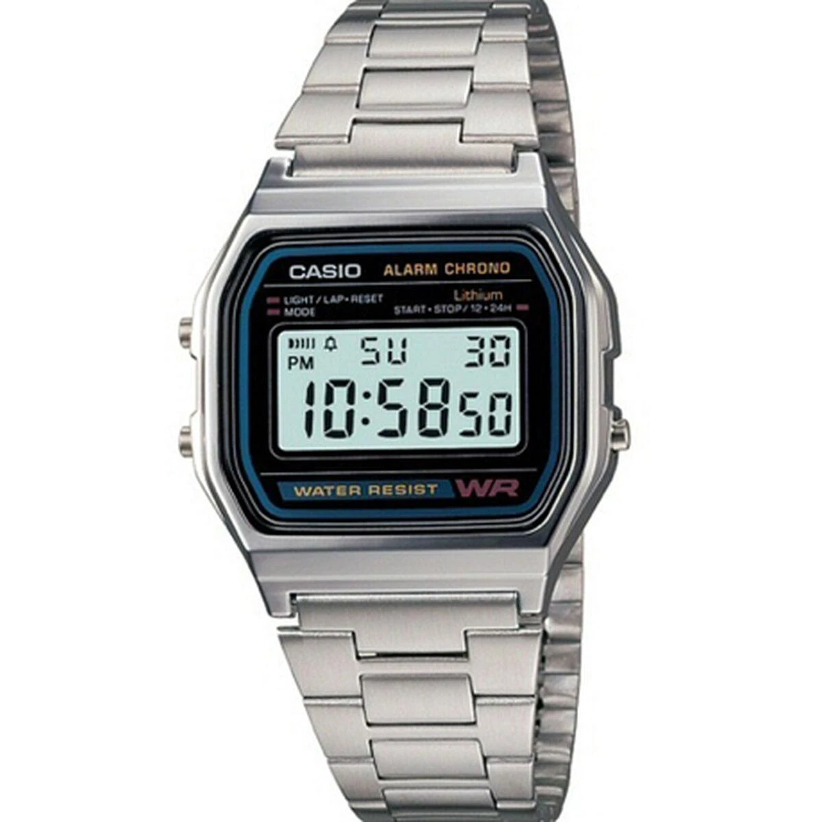 Laikrodis vyrams CASIO A158WA-1A (zd093a) - KLASYKA