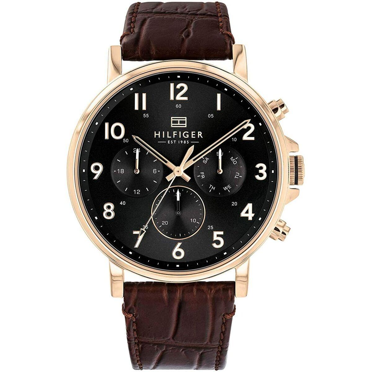 Vyriškas laikrodis Tommy Hilfiger Daniel 44 mm juodas ciferblatas