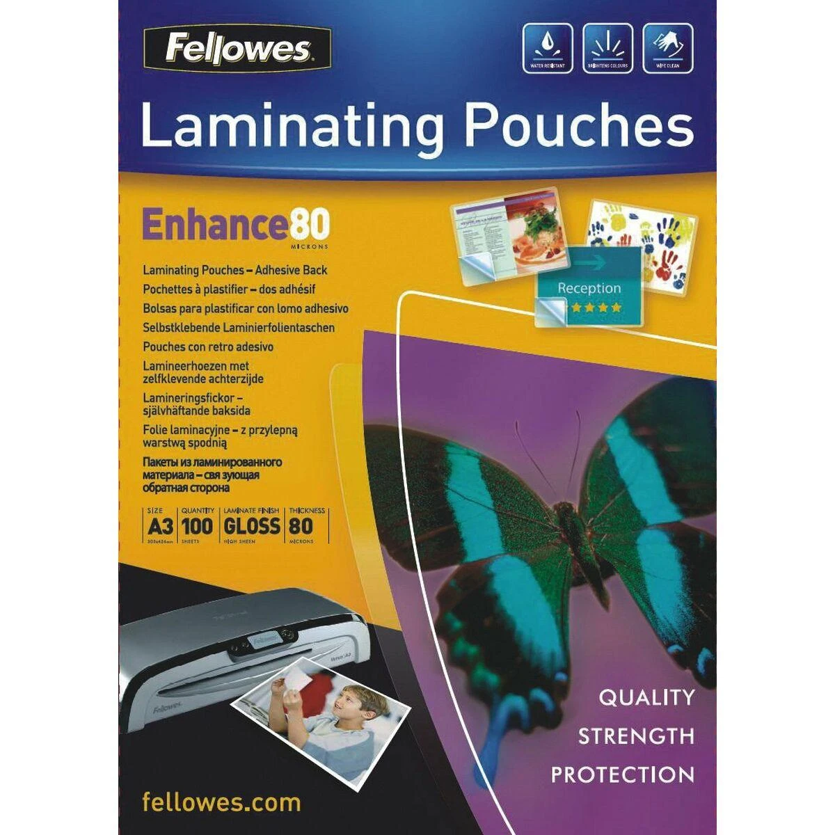 Fellowes LAMINAVIMO MAŠELĖLIS A3/100VNT 5302302 BIEDŽIAI