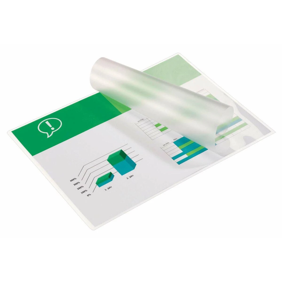 GBC Laminavimo vokeliai 216x303 mm, 125 mikronai, A4 (100 vnt.)