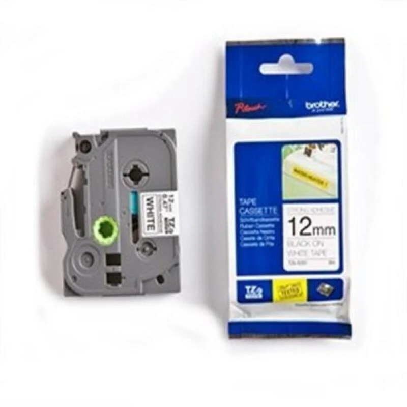 Brother | TZ-231 Laminated Tape | Juodas on Baltas | TZe | 8 m | 1.2 cm