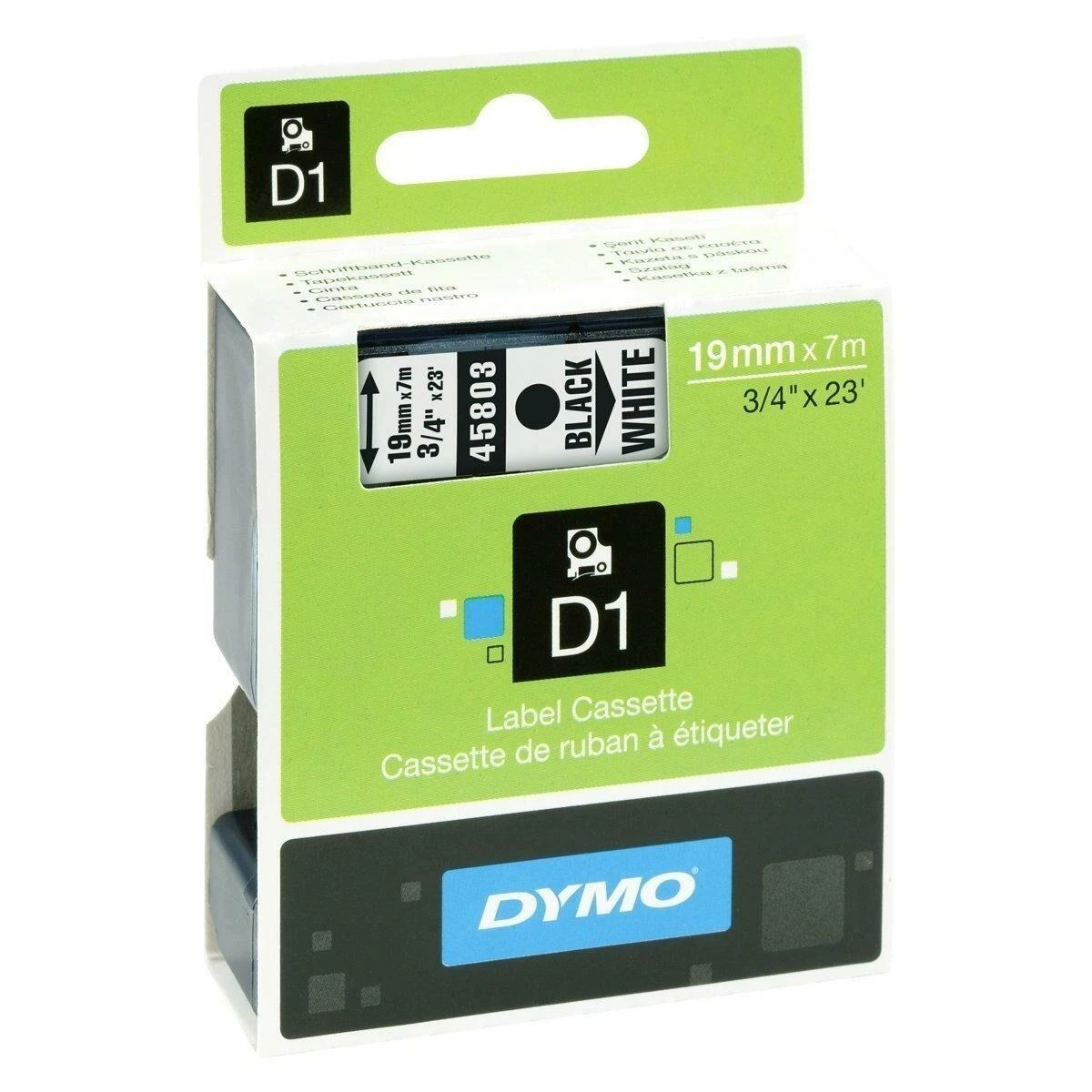 Dymo taśma S0720830 (juodas on baltas) typ D1